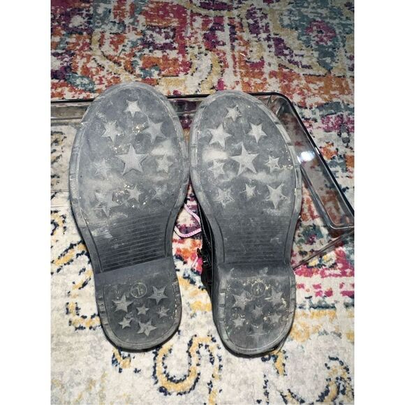 Art Class Zoe Zipper Lace-Up Combat Boots - Black - Picture 3 of 3